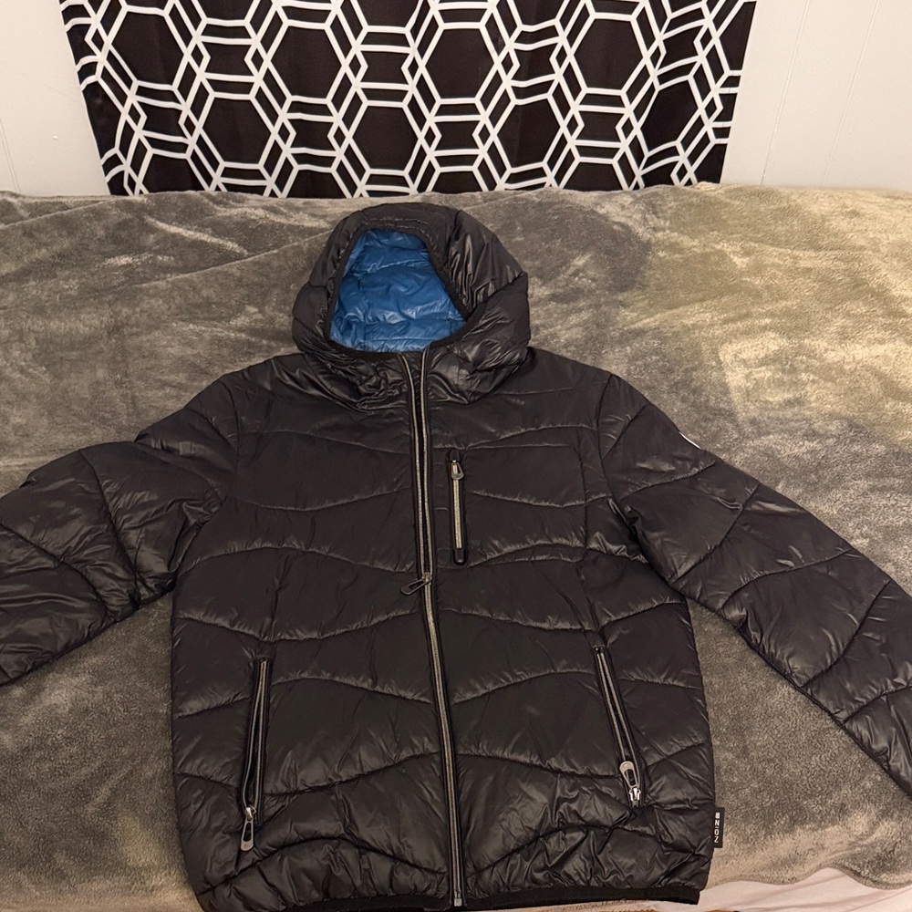 NOIZE Black Jacket with Blue Interior